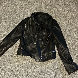 All saints leather jacket